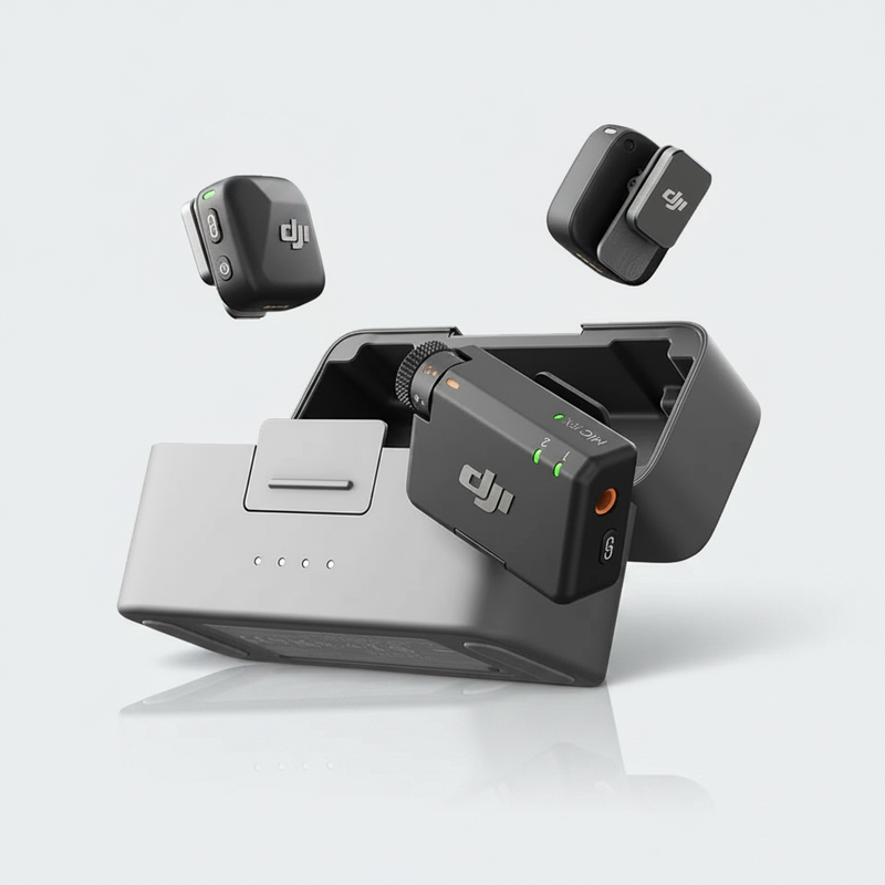 DJI Mic Mini Ultralight Wireless Microphone System for Camera Smartphone High-Quality Audio With Stable Transmission