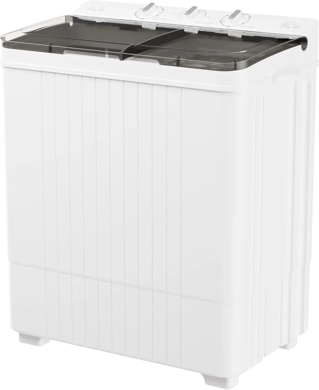 INTERGREAT Portable Washing Machine, 28lbs Twin Tub Washer Compact Laundry Machine with Timer Knobs, Semi-automatic 18lbs Washer 10lbs Spinner Combo for Dorms, Apartments, Blue#Summervibes