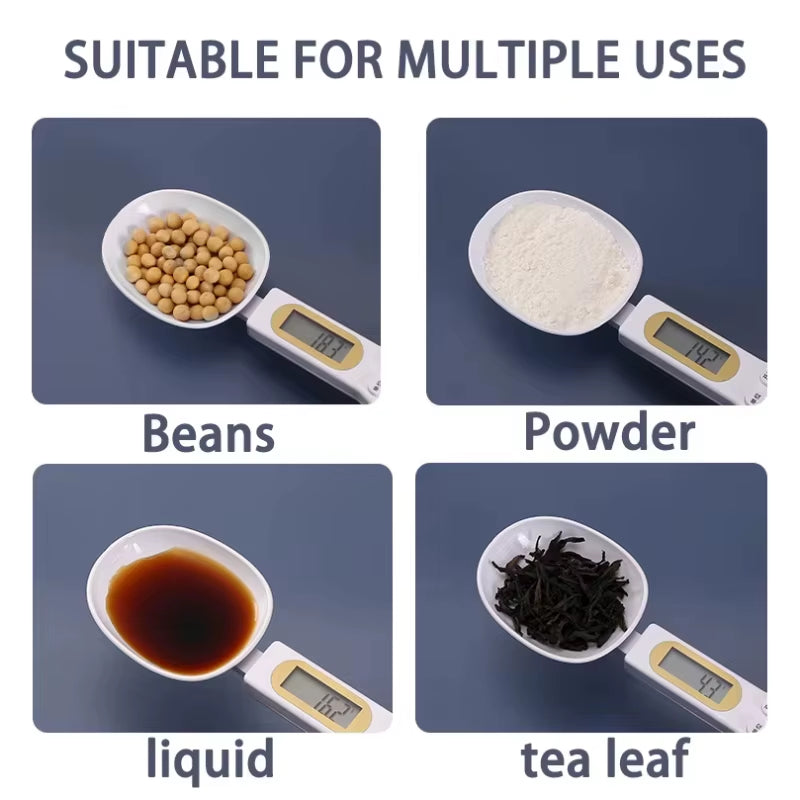 1Pcs Electronic Measuring Spoon Scale Kitchen Tools Portable Electronic Scale LCD Digital Measuring Food Digital Spoon Scale